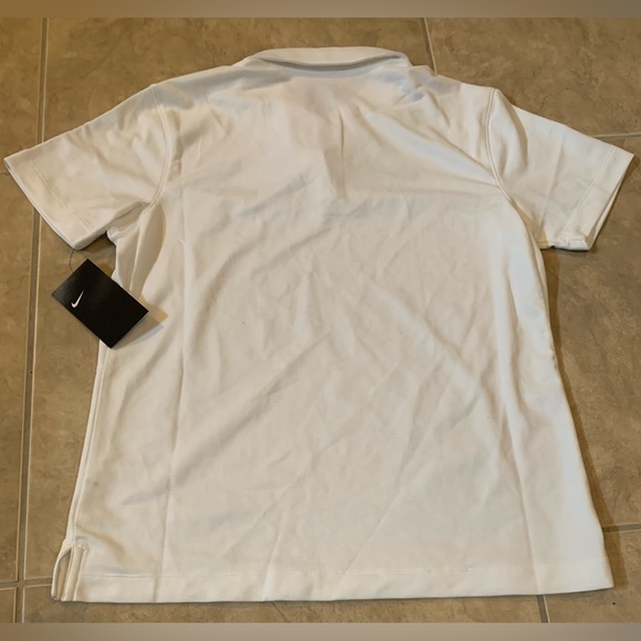 Nike Men’s White Short Sleeve Dri-Fit Golf Polo NEW w/ Tag & Factory Packaging - Picture 2 of 4